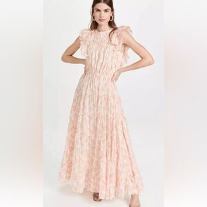 Scotch and Soda Dress Printed Organic Maxi Voile Dress